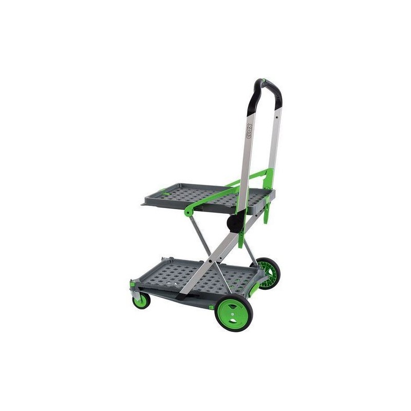 Chariot Pliable CLAX - Capacité 60kg - Léger 8.5kg - Montée D'escaliers Facile - Idéal Courses Et Transport