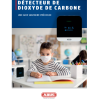 Détecteur de CO2 dioxyde de carbone CO2 de température et d'humidité AIRSECURE à LEDS MARQUE ABUS Détecteur de CO2 dioxyde de carbone CO2 de température et d'humidité AIRSECURE à LEDS MARQUE ABUS