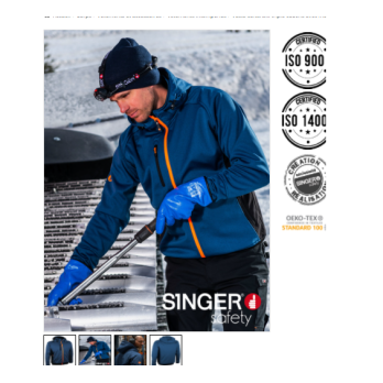 veste softshell volgam bleue
