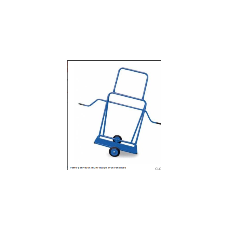 Chariot Porte-panneaux FIMM - Capacité 500 Kg, Plateau 1380x800 Mm, 4 Roues 200 Mm, 2 Ridelles 800 Mm Incluses
