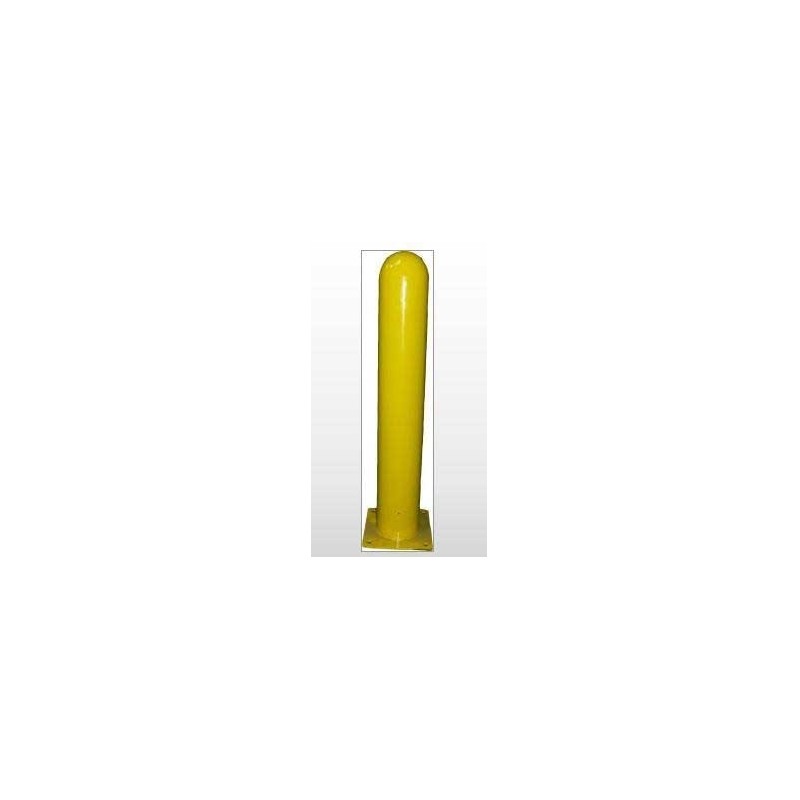Poteau de protection d'entrepôt jaune hauteur 1M diamètre 150 mm