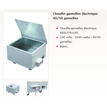CHAUFFE-GAMELLES ELECTRIQUE 40/50 GAMELLES 880X775X185