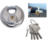 Cadenas pour porte de container maritime en acier inoxydable Cadenas diskus 70 mm avec 5 clés