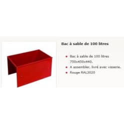 BACSA SABLE 100L : 750x450x440 (Minimum de commande x 2 - Notez 2 dans panier )