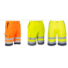 SHORT BERMUDA DE TRAVAIL Haute visibilité orange ou jaune fluo E043
