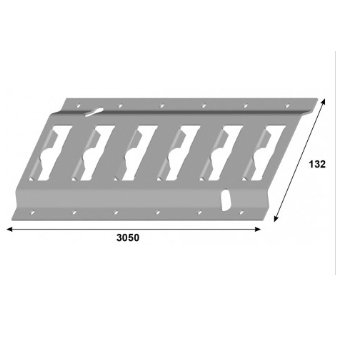 Rail d'arrimage 3M05 acier zingué