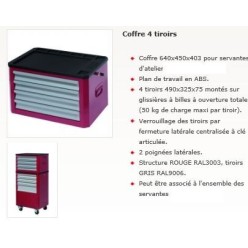 COFFRE 4 TIROIRS 640X450X403 -SERVANTES ALTERNATIVES