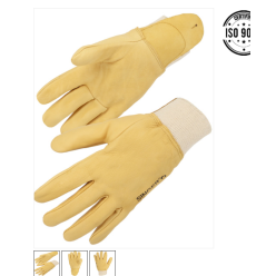 gants cuir fleur de bovin hydrofuge protège artère 50GHBBC