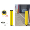 Poteau de protection flexible hauteur 1M20 diamètre 200 mm jaune