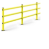 Barrière de protection entrepôt hauteur 1M10 Longueur 1M50 3 lisses en KIT