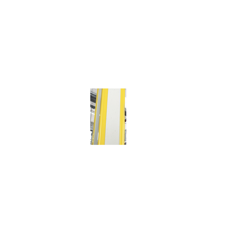 Cornière de protection de poteau en PVC jaune de 200x200 xL2000 mm