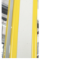 Cornière de protection de poteau en PVC jaune de 100x100 xL2000 mm