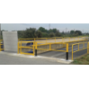 Barrières de sécurité Pivotantes pour quai avec panneau STOP 2M60