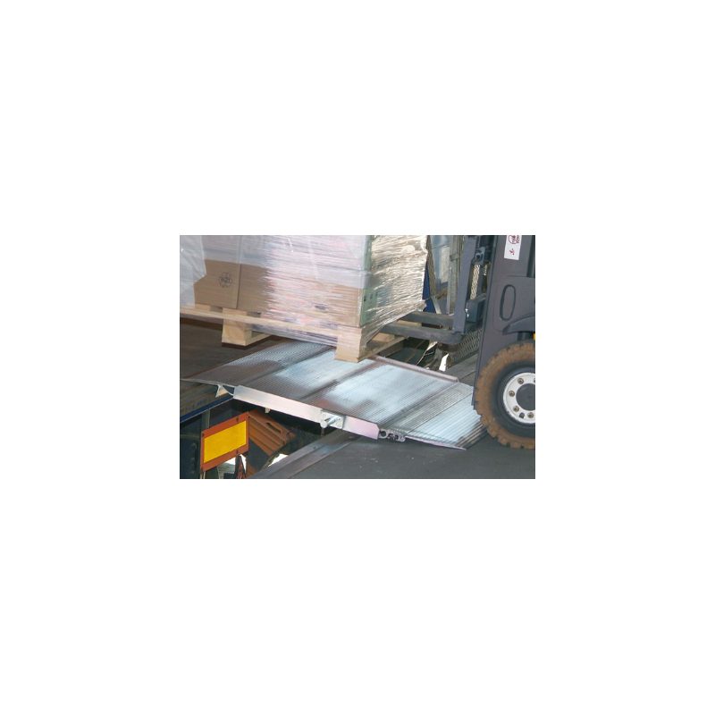 Plaque de quai en aluminium 1735x1500 mm charge 4000 Kg Déniv +90/+170 mm poids 88 Kg