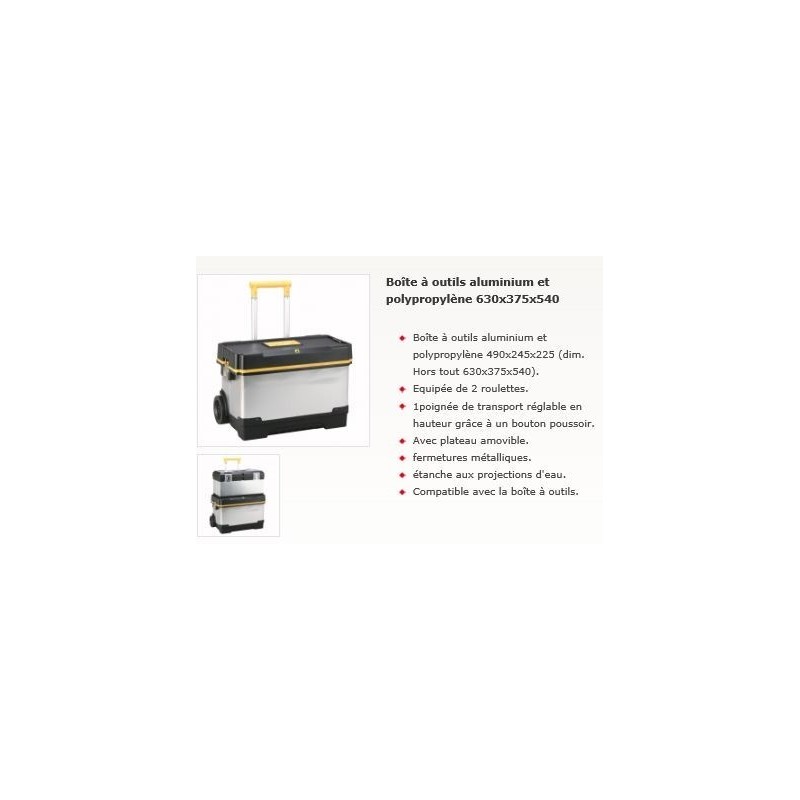 ROULANTE A OUTILS PROFESSIONNELLE 490X245X225 - VALISE A OUTILS