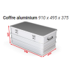 COFFRE ALUMINIUM 140 L  900 X 495 X 383 mm