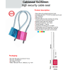 Scellés de sécurité câble 5x250 mm ISO17712 2013