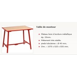 TABLE DE MONTEUR 1070x620x830
