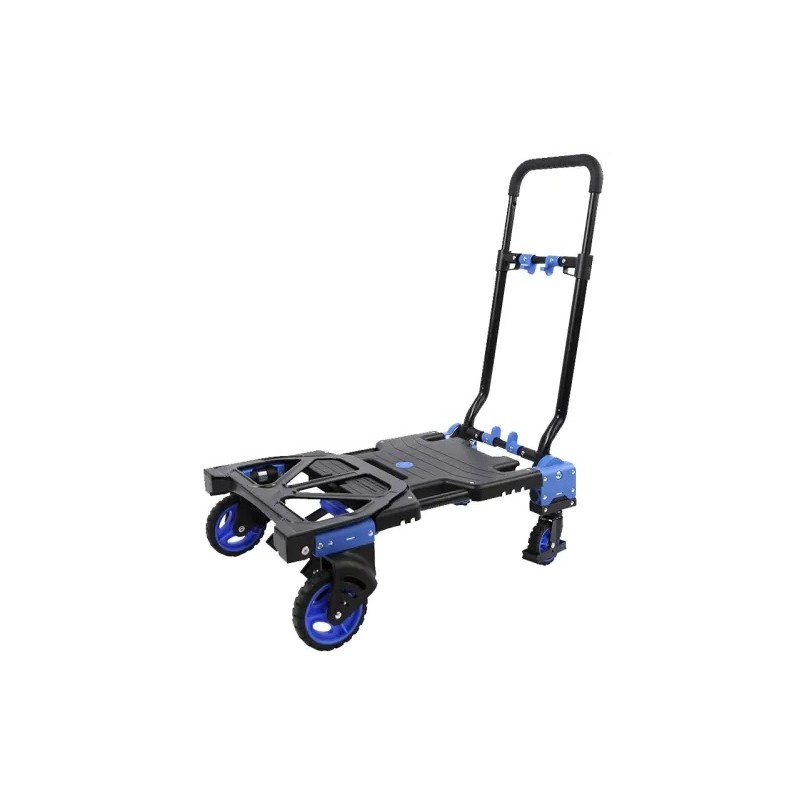 Combiné Diable Chariot repliable avec bavette 250 mm charge 137 kg