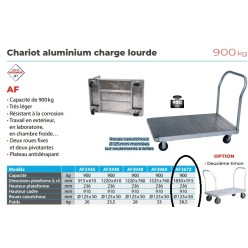chariot de manutention en aluminium plateau 915x1830mm charge 900 kg