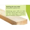 Madrier Bastaing bois pour protection entrepôt 220x75x3000 mm  pin non traité