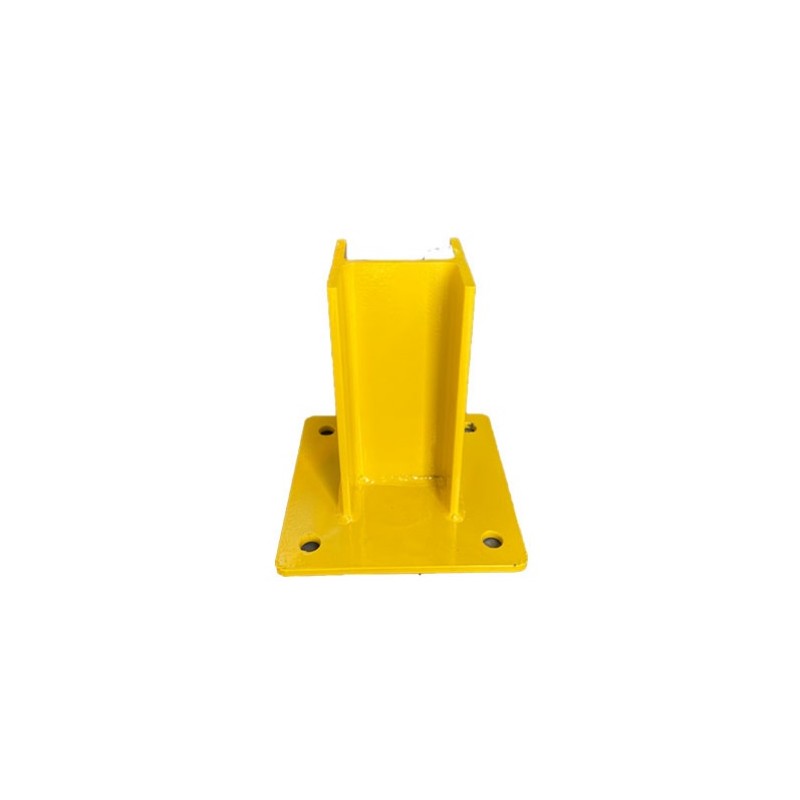Support de madrier bois HEA Hauteur 225 mm platine 200x200 mm jaune