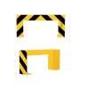 Poteau de sécurité pour palette longue jaune noir 860x400x200 mm