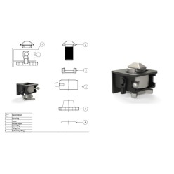 TWISTLOCK REMORQUE RETRACTABLE R-401 VAK