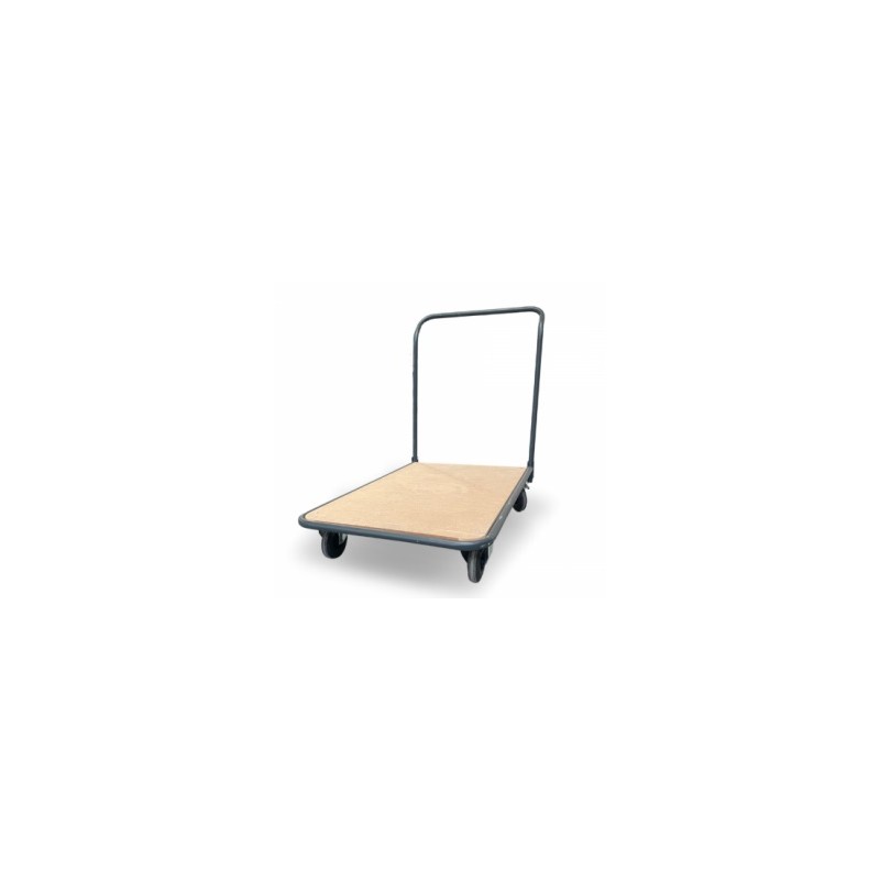 Chariot Compact Pliable PLATEAU BOIS 500x820 mm charge 250kg