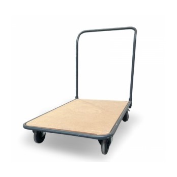 Chariot Compact Pliable PLATEAU BOIS 500x820 mm charge 250kg