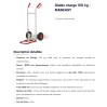 Diable de manutention léger maniable et compact en acier charge 150 kg roues gonflables  MANEASY