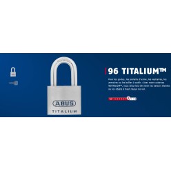 CADENAS ABUS 96TI 60 TITALIUM  2 clés (commande x 10 minimum)