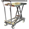 Table élévatrice MOBILE en inox 304 alimentaire et pharma charge 200 kg 830x500 mm Table élévatrice MOBILE en inox 304 alimentaire et pharma charge 200 kg 830x500 mm