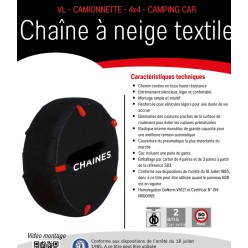 CAMION PAIRE DE CHAINE DE NEIGE TEXTILE CAMION chaussette PL