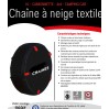 PAIRE DE CHAINE DE NEIGE TEXTILE CAMION chaussette PL SHOW7 S170 295/80R22,5