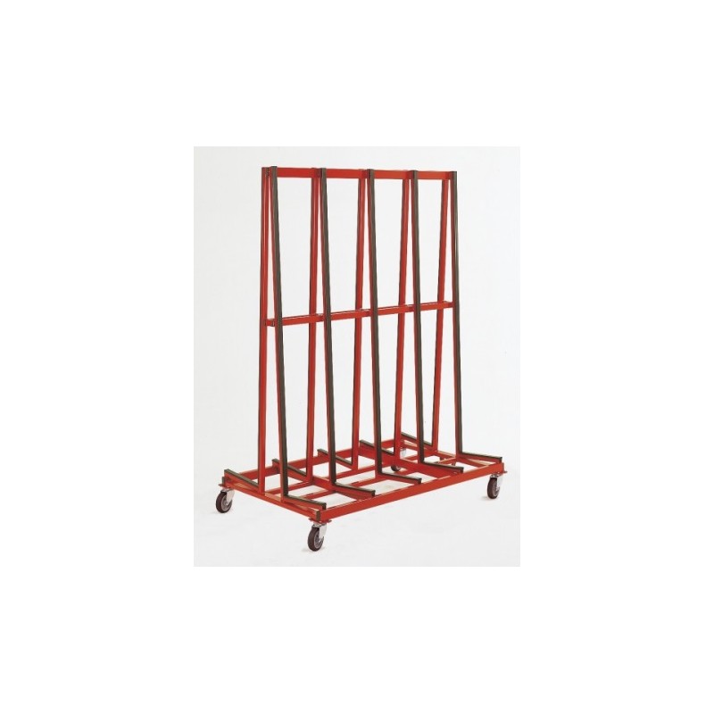 Chariot Porte-vitres 2 faces sur roues - 500 kg -1680x1120x1900 mm