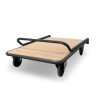 Chariot Compact Pliable PLATEAU BOIS 650x1000 mm charge 250kg Chariot Compact Pliable PLATEAU BOIS 650x1000 mm charge 250kg