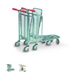 CHARIOT EMBOITABLE POUR MAGASIN JARDINERIE ACIER ZINGUÉ