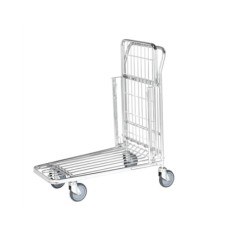 CHARIOT MAGASIN EMBOITABLE REPLIABLE FIL ACIER ELECTROZINGUE