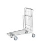 Chariot en fil d'acier pour magasin- Force 300 kg plateau supérieur rabattable Chariot en fil d'acier pour magasin- Force 300 kg plateau supérieur rabattable