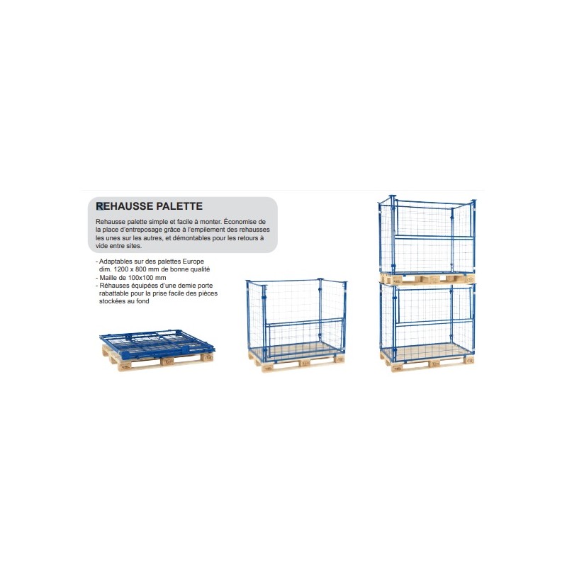 Rehausse de palette 1200x800x1200mm