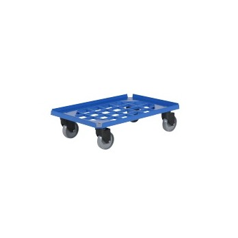 PLATEAU ROULANT ABS PLASTIQUE 602X425X165 MM CHARGE 250 KG