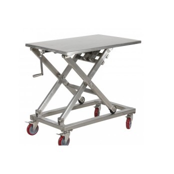 TABLES ELEVATRICES ALUMINIUM INOX 950X600 MM CHARGE 300 KG