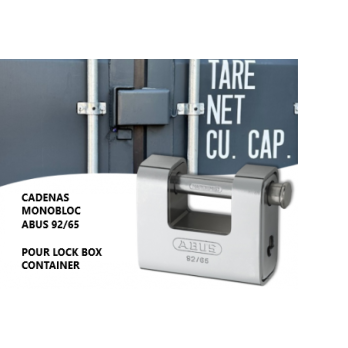 CADENAS MONOBLOC ABUS92 POUR LOCK BOX CONTAINER MARITIME