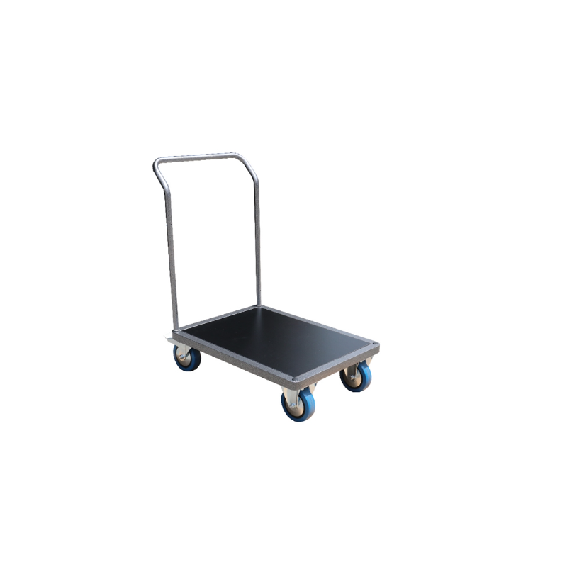 Chariot de manutention à roulette charge lourde acier 600 x 800 mm 1 timon simple charge 500 kg Chariot de manutention à roulette charge lourde acier 600 x 800 mm 1 timon simple charge 500 kg