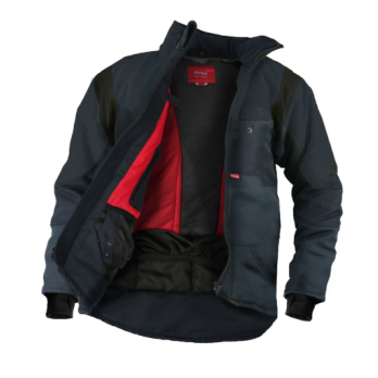 blouson de travail doublé chaud logistique cariste bleu marine X29J FLEXITOG