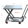 Table élévatrice mobile et légère en aluminium charge 100 kg PLATEAU 700X450 mm BAL100 Table élévatrice mobile et légère en aluminium charge 100 kg PLATEAU 700X450 mm BAL100