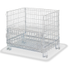 Conteneur en fil d'acier zingué 1150 x 850 x980 mm charge 1000 kg Conteneur en fil d'acier zingué 1150 x 850 x980 mm charge 1000 kg