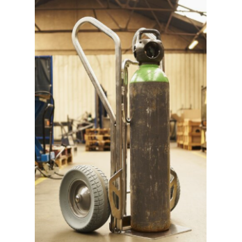 DIABLE ALUMINIUM GRANDES ROUES BTP CHANTIER CHARGE 300 KG