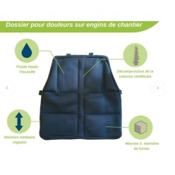 coussin ergonomique pour mal de dos engin de chantier tp bus autocar